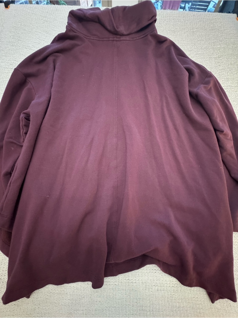 Athleta Plum Cowl Neck Long Sleeve Pullover - Picture 3 of 3